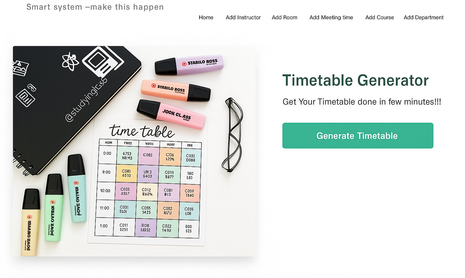 TimeTable System